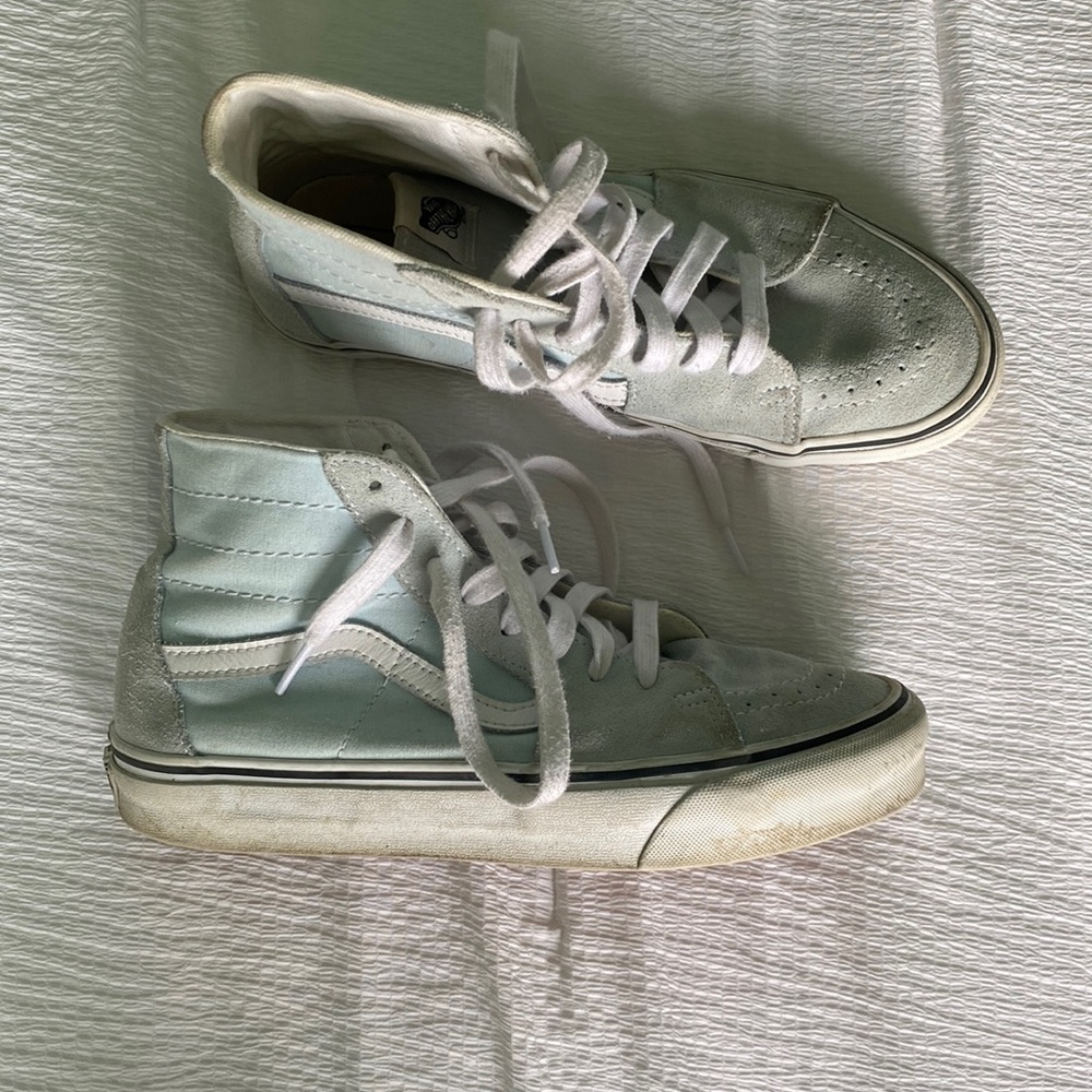 Women’s Sk8-Hi Tapered Suede/Canvas Delicate Blue Size 9.5